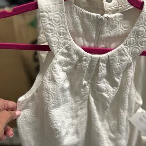 White House Black Market Textured White Dress